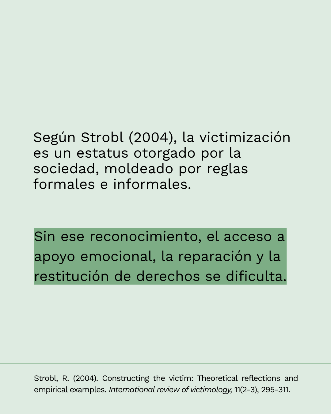 Conceptos Justos sobre víctima, lámina 2