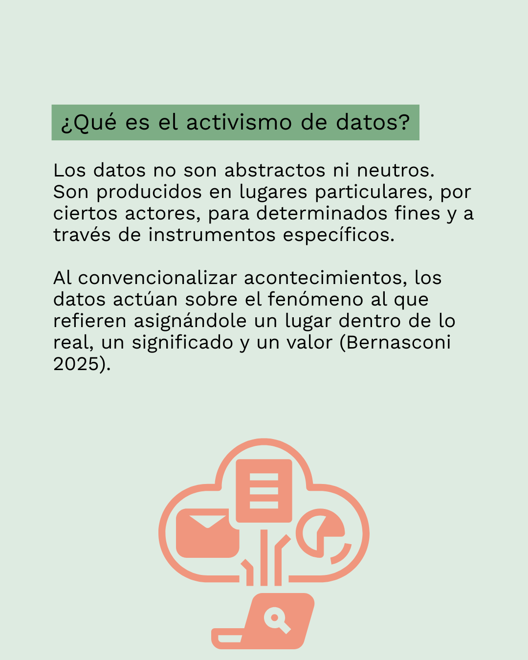 Conceptos Justos sobre activismo de datos, lámina 3