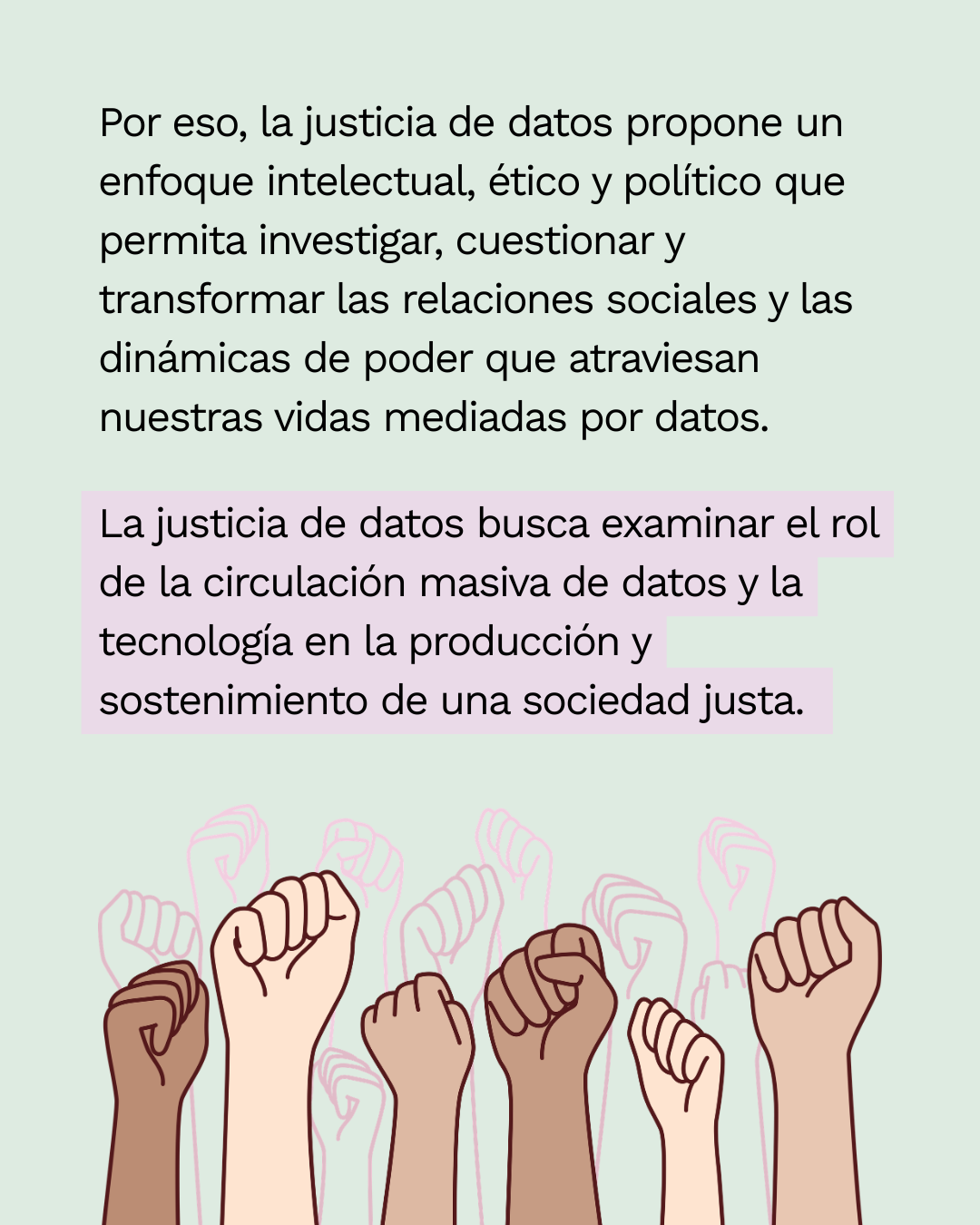 Conceptos Justos sobre justicia de datos, lámina 4