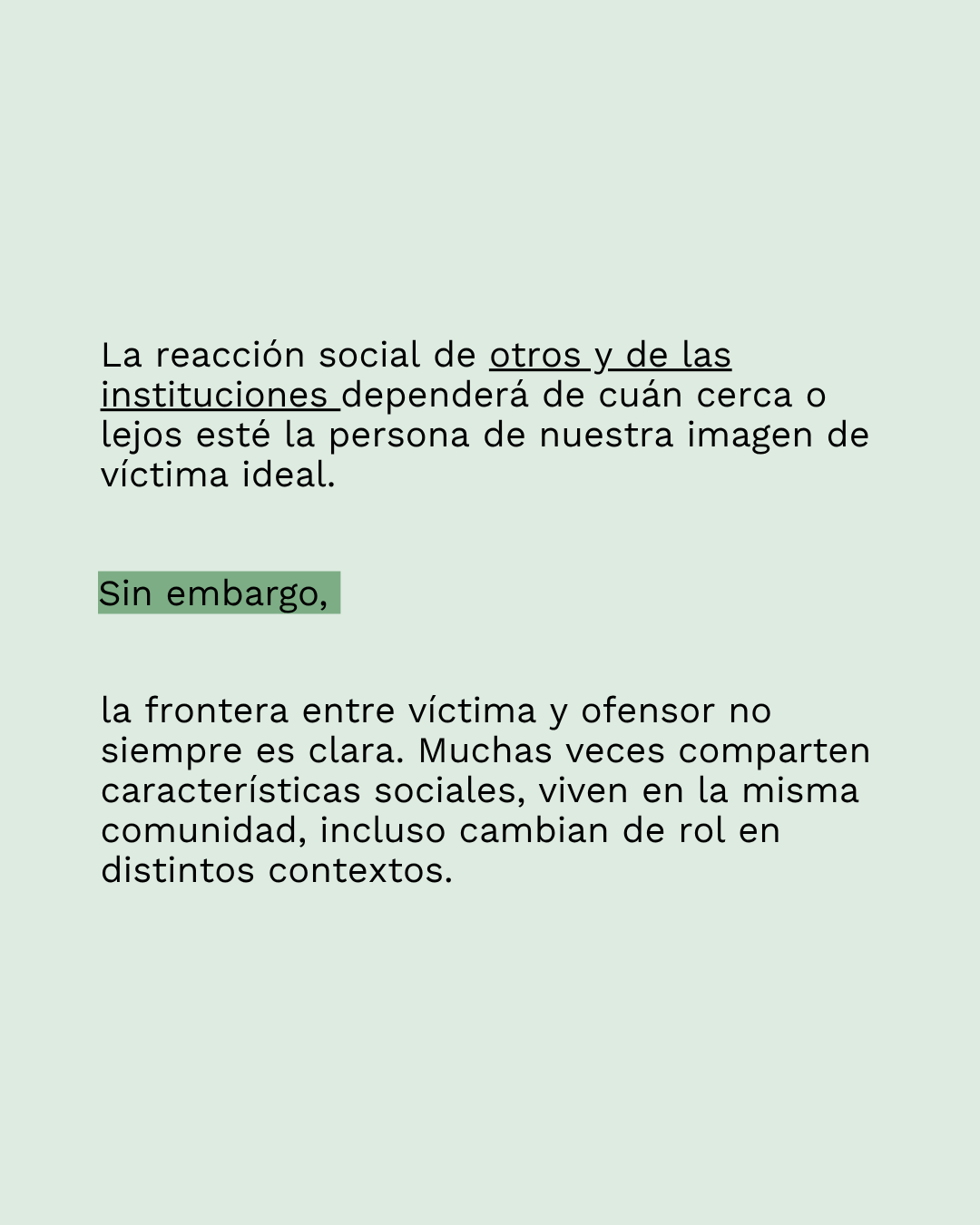 Conceptos Justos sobre víctima, lámina 4