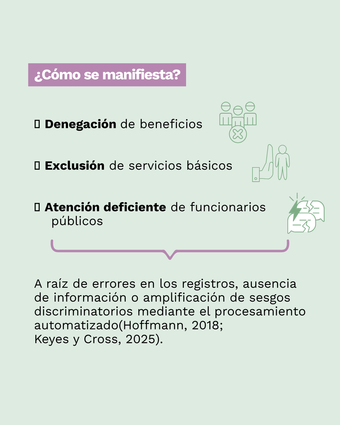 Conceptos Justos sobre violencia de datos, lámina 4