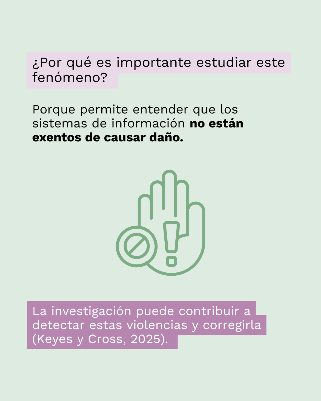 Conceptos Justos sobre violencia de datos, lámina 5